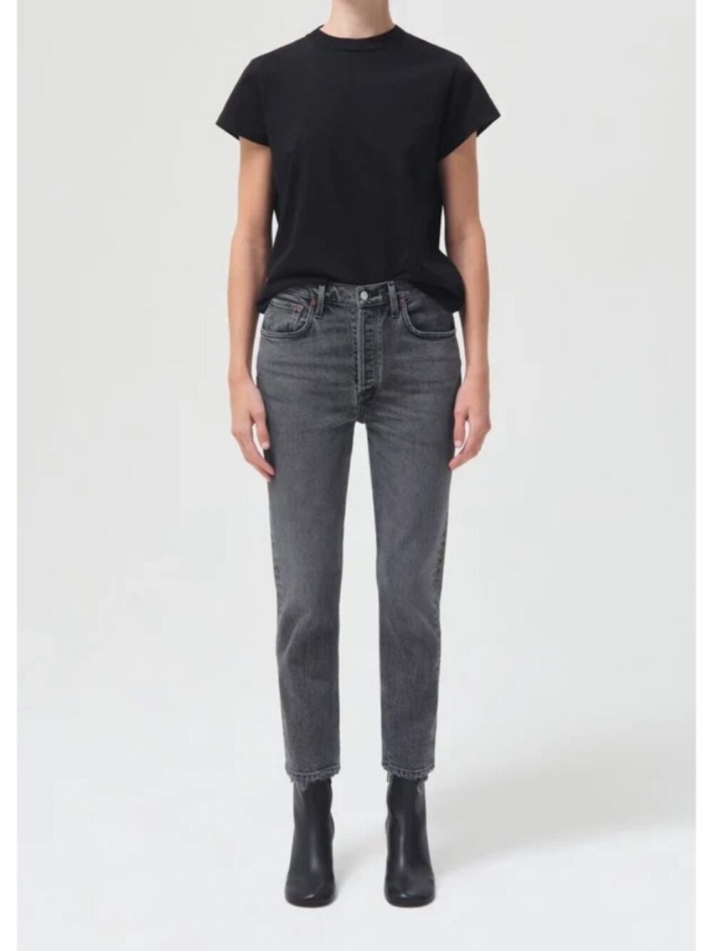 AGOLDE Riley High Rise Straight Crop Jeans Size 25